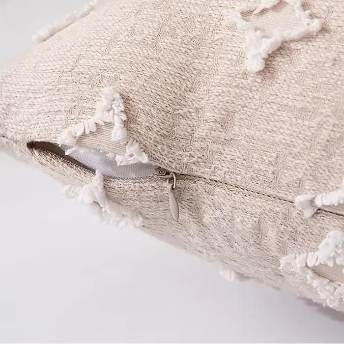 Juste de coussin en coton, taie d'oreiller décorative pour canapé, salon, voiture, 45x45, 30x50, 50x50