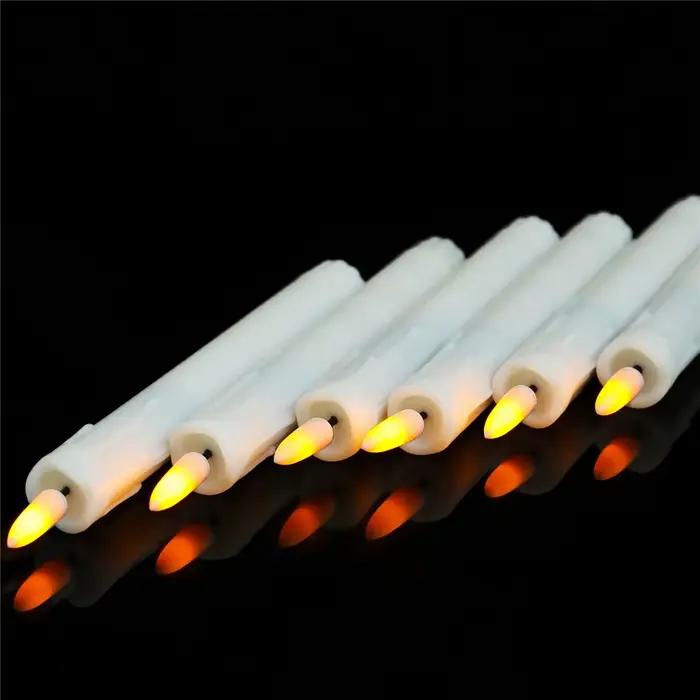 Paquet de 7 pouces de 3 bougies décoratives LED télécommandées