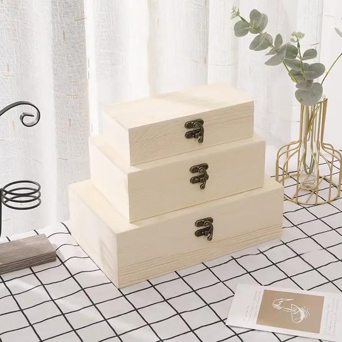 Boîte de rangement en bois