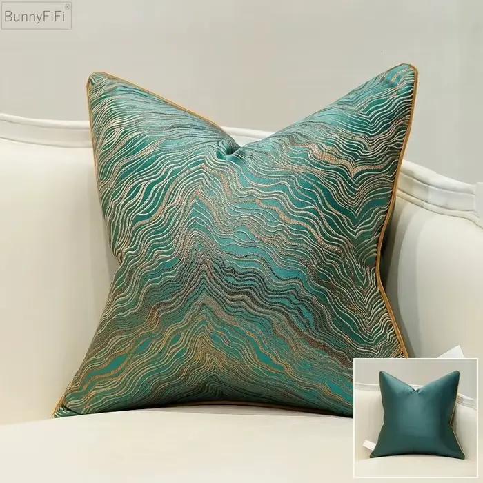 Housse de coussin de luxe en Jacquard