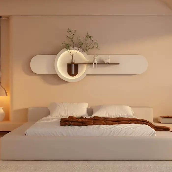 Bricolage décoration mur LED lampes plante salon canapé fond chambre chevet couloir moderne intérieur Lustre maison murale lumières