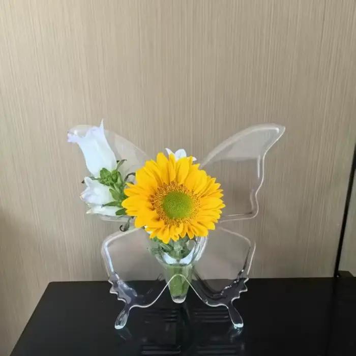 Vase à fleurs papillon, 1 pièce, décor esthétique, Pot de fleurs, décoration de bureau, Arrangement floral, Vases floraux décoratifs papillon