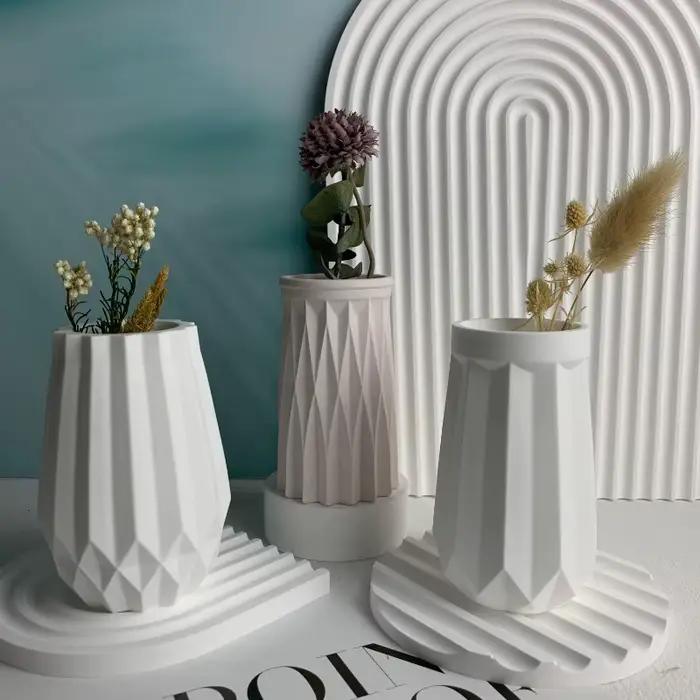 Vase à facettes en Silicone