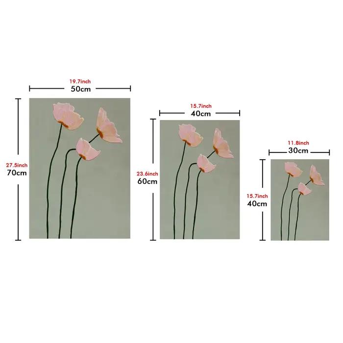 Toile imprimée de fleurs de coquelicot chic