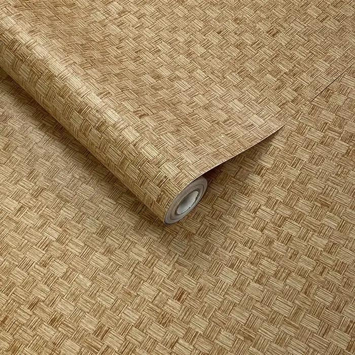 Papier peint auto-adhésif tissé en bambou