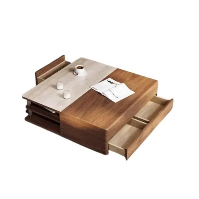 Table basse carrée de luxe