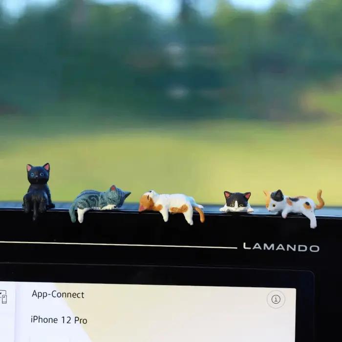 Petite Statue de chat, étagère de Table