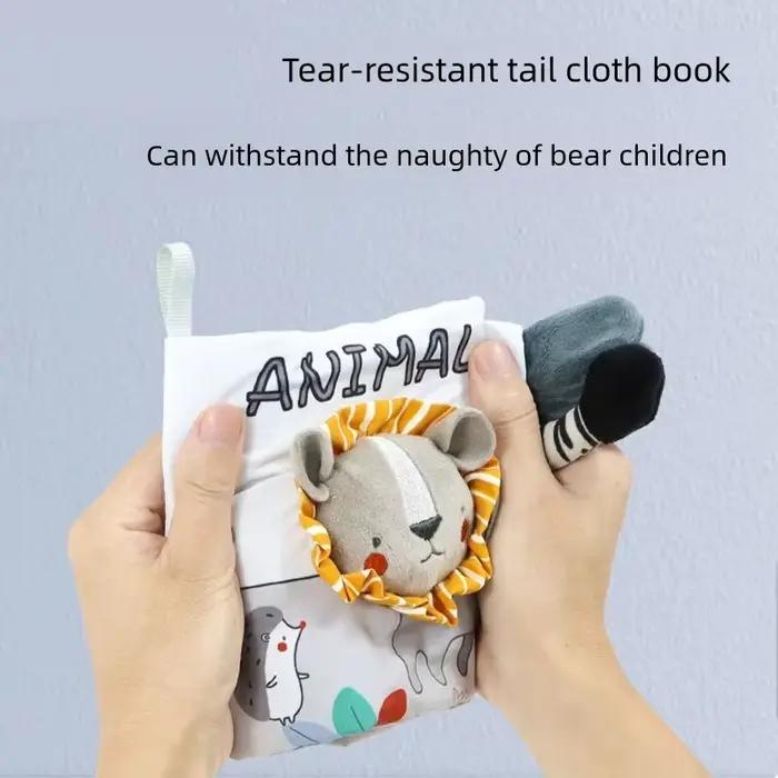 Livres doux pour bébé, toucher tactile 3D, livre en tissu à contraste élevé, apprentissage précoce, jouets de poussette sensorielle Montessori, cadeaux pour nourrissons et tout-petits
