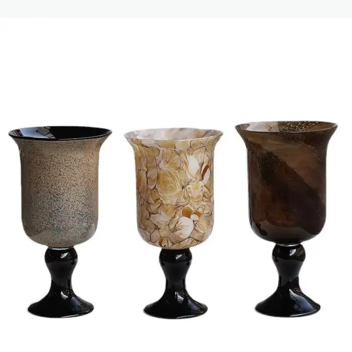 Vase en verre coloré moderne pour décoration de bureau et arrangements floraux occasions spéciales et quotidienne