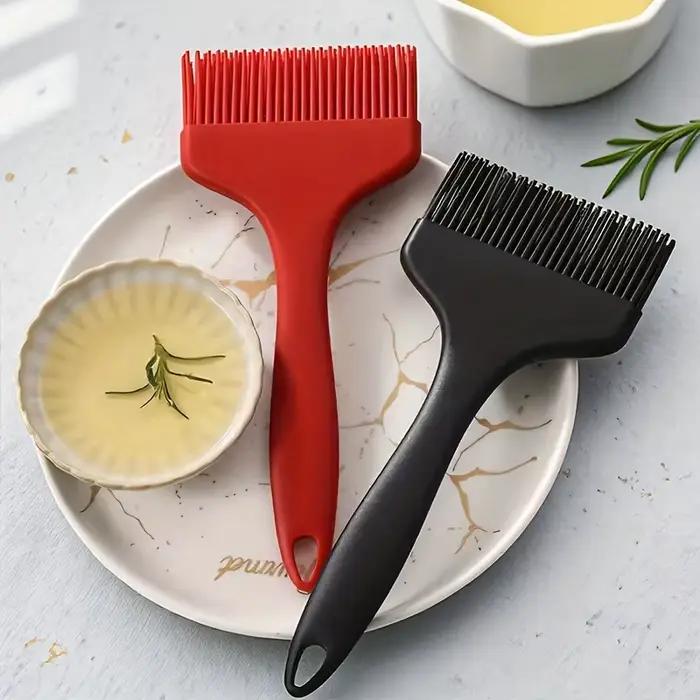 Grande brosse à huile résistante à la chaleur, brosse à pâtisserie pour barbecue, brosse à badigeonner en Silicone, brosse à badigeonner Extra large pour la cuisson de la grillage à la marinade