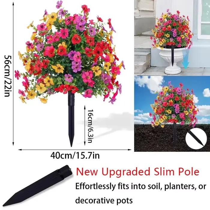 Fleurs artificielles pour la décoration intérieure et extérieure du jardin