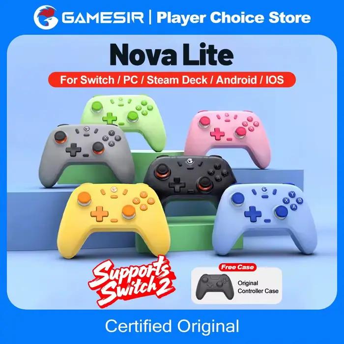 GameSir Nova Lite manettes PC Switch 2 contrôleur de jeu pour Nintendo Switch 2 Switch Steam iOS Android effet Hall Josticks
