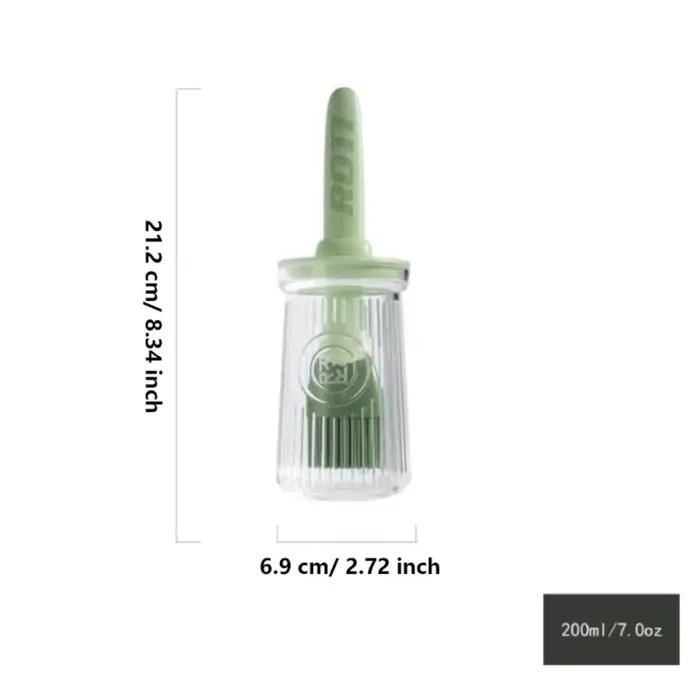 Brosse à huile pour barbecue 3 en 1, résistante à la chaleur, Type fendu, brosse d'application de Sauce, outil de cuisson en Silicone, bouteille distributrice d'huile avec brosse
