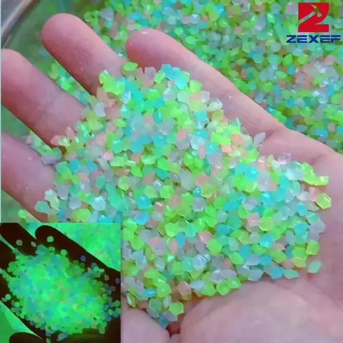 1000 pièces 3-5mm sable lumineux lueur dans l'obscurité galets pierre maison jardin cour chemin extérieur décorations de pelouse Aquarium décor