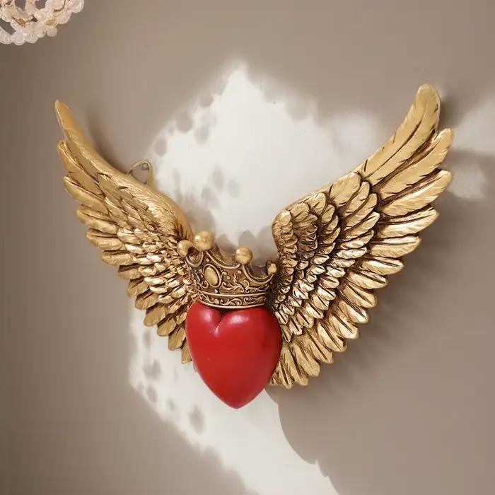 Décoration murale Ailes d'ange Couronne européenne