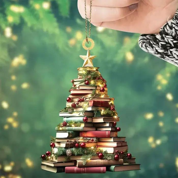 Ornement de noël montagne du livre
