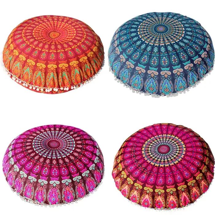 Taie d'oreiller à motif rond de 80CM