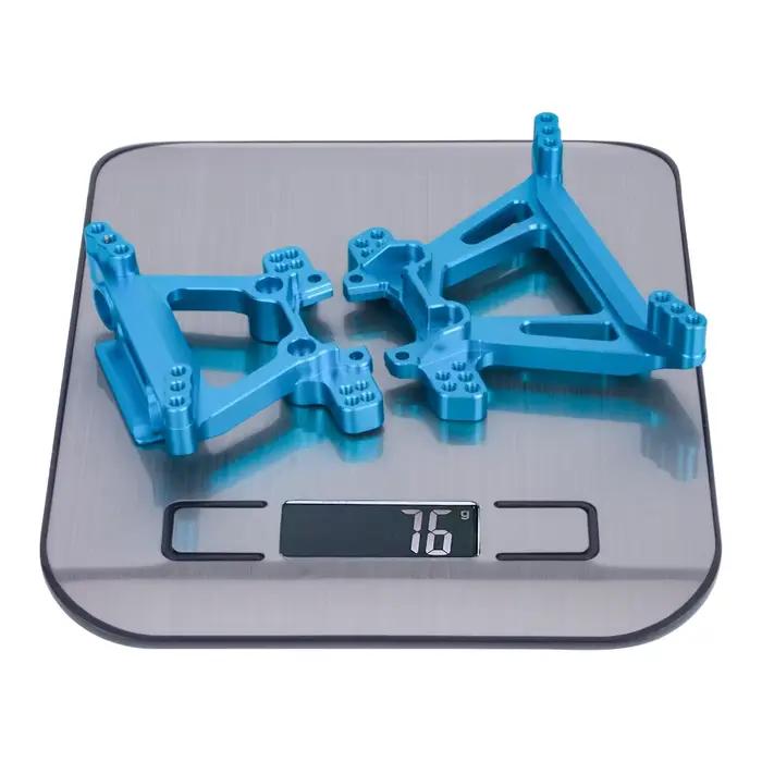 1 jeu de tour de choc avant et arrière en alliage d'aluminium pour 1/10 Traxxas BL-2S Slash 4x4 4WD RC, pièces de rechange de mise à niveau de voiture
