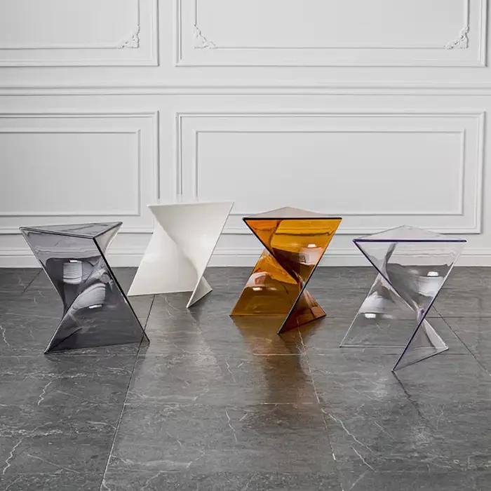Table acrylique transparente moderne