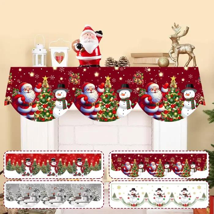 Noël bonhomme de neige cheminée écharpe décorations de noël pour la maison 2025 noël salon ornement Navidad Natal nouvel an cadeau 2026