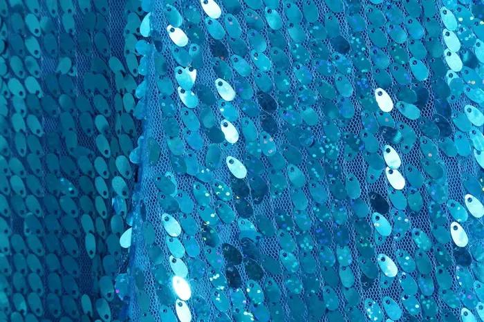Robe longue de princesse époustouflante pour fille, entièrement recouverte de paillettes, avec traîne bleue, en tulle scintillant, costume de fête Reine des Neiges Elsa, tenue de cosplay