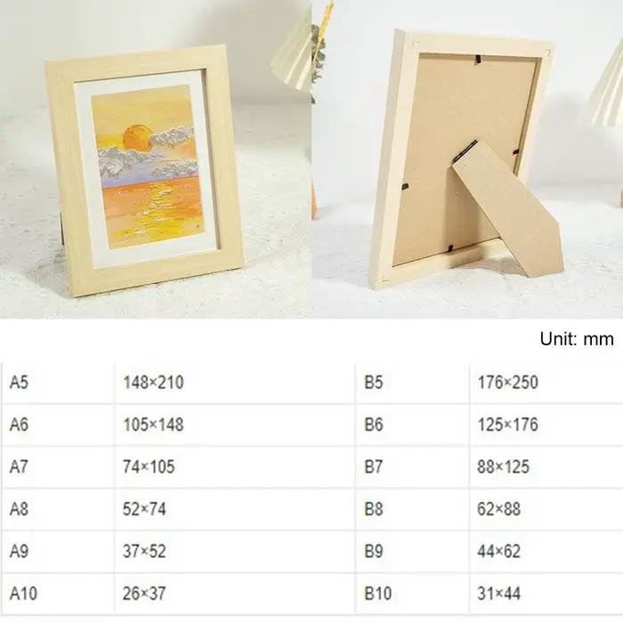Cadre Photo coloré Simple, dessins, cadre Photo artisanal, supports d'affichage multi-tailles pour bricolage, salle