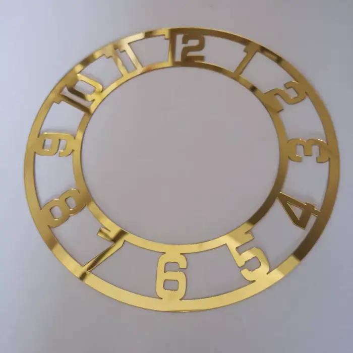 Autocollant de papier peint-horloge ronde en chiffres romains