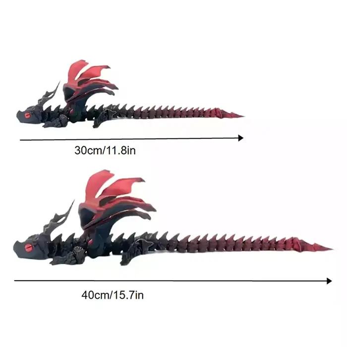 Figurine de dragon sur le thème animal avec ailes