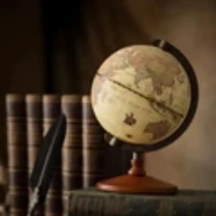 Globe terrestre Vintage de 5 pouces