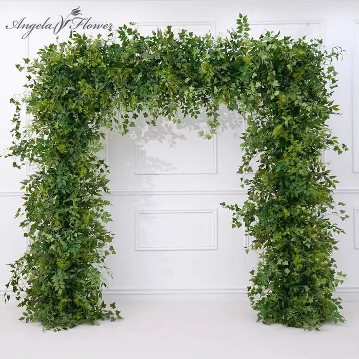Angela fleur A8872 toile de fond de mariage décor arc Arrangement Floral Mori verdure plantes feuilles