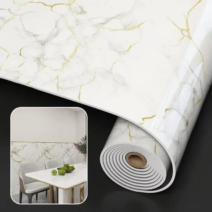 Papier peint auto-adhésif Imitation marbre mousse épaisse