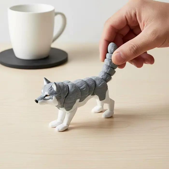Statue de Husky mobile