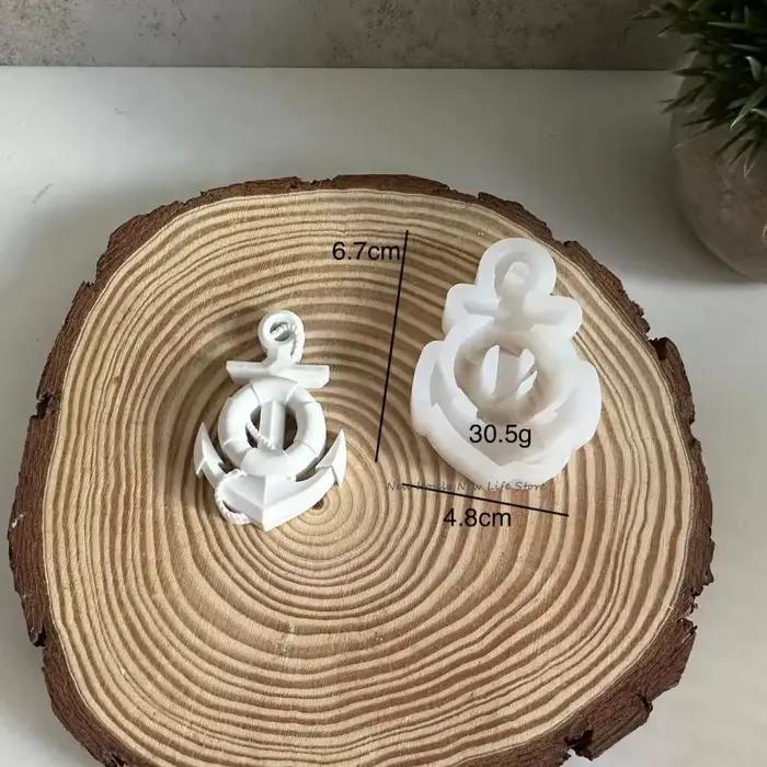 Ancre pendentif décoration résine époxy moule