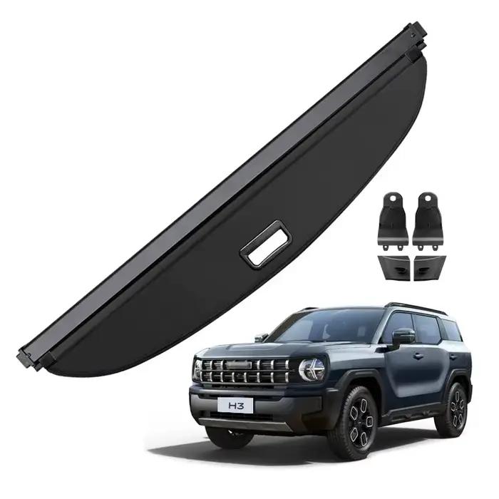 Housse de chargement rétractable pour Haval H3 2024, organisateur de coffre, bouclier de confidentialité, accessoire automobile