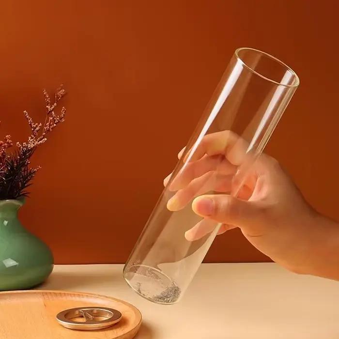 Brûleur d'encens en verre moderne, porte-encens volant Anti-cendres avec cendrier en verre amovible pour la décoration de la maison, méditation de Yoga