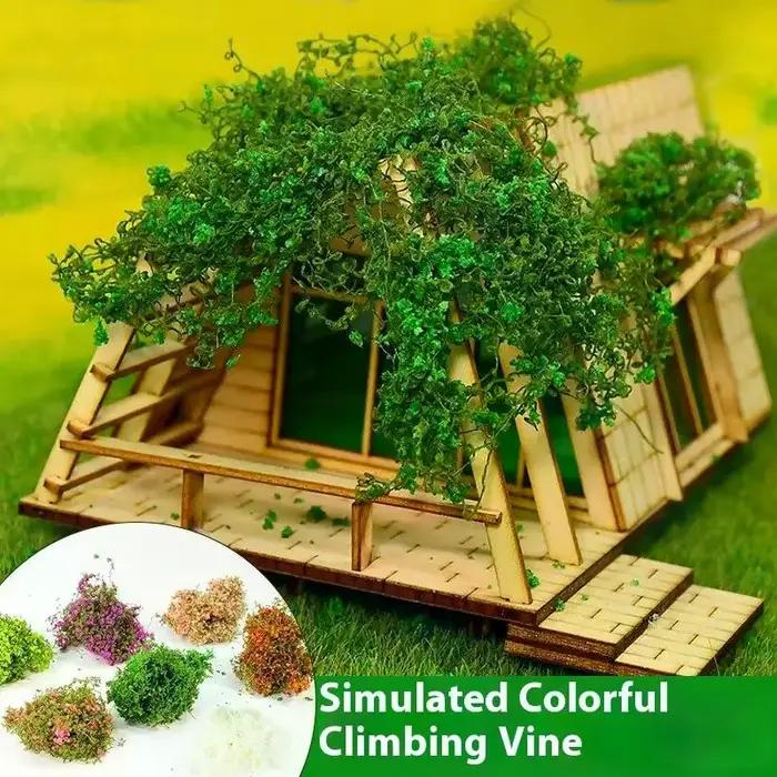 Plantes vertes artificielles 3g, Simulation Miniature, Mini Kit de modèle de vigne et de fleur pour maisons modèles, aménagement paysager, artisanat de bricolage