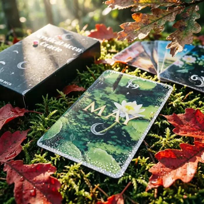 Jeu de cartes Oracle Mystical Moon, 60 cartes avec significations pour la divination des âmes sœurs, jouet de fête, jeu de divertissement et de loisirs