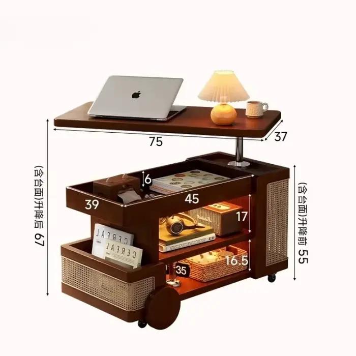 Roulettes De rangement Table basse ornements affichage rotation Glam