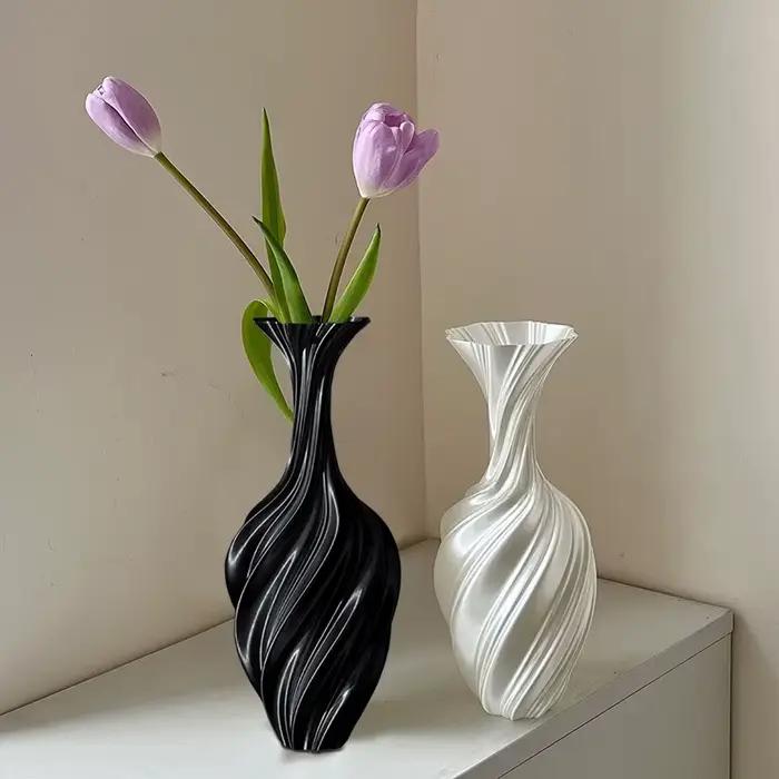 Vase à fleurs moderne imprimé en 3D