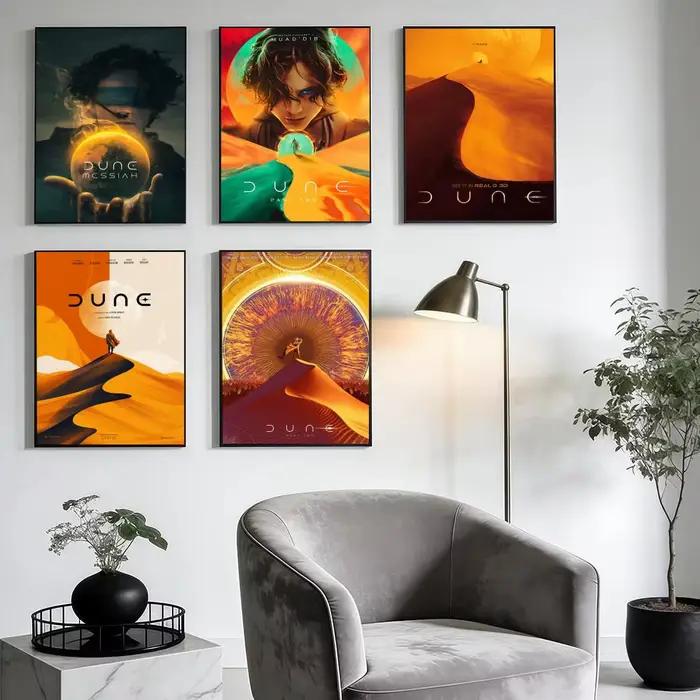Affiche Dune célèbre film moderne décoration intérieure chambre salon cadeau occasions spéciales