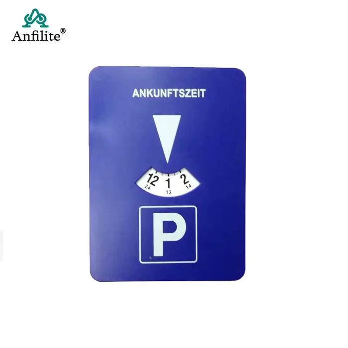 Disque de stationnement de voiture, minuterie, horloge, affichage de l'heure d'arrivée, plastique ABS bleu, outils de temps de stationnement, pièces automobiles