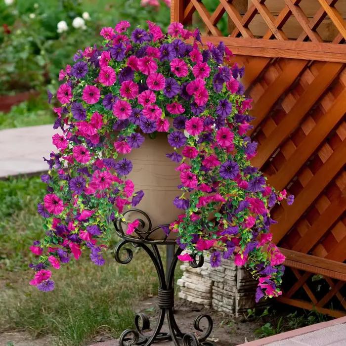 Guirlande de Fleurs Artificielles Morning Glory pour Mariage et Décoration Intérieure, Idéal pour Occasions Spéciales et Extérieur