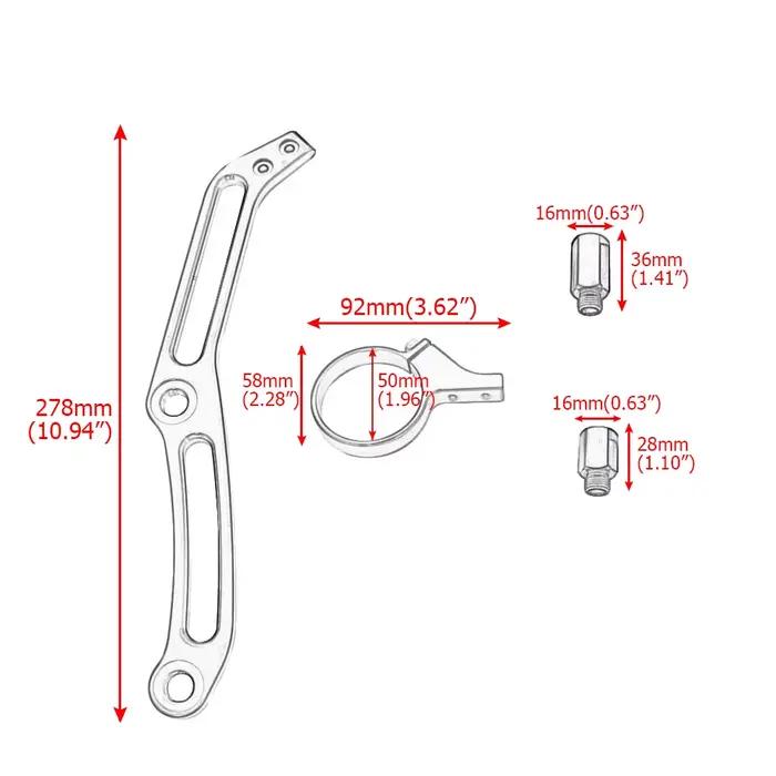 Support de montage de réservoir d'amortisseur à distance, accessoire de moto, Pack Tour pour Harley Road King Electra Glide CVO FLTR FLHTK 2014 – 2023