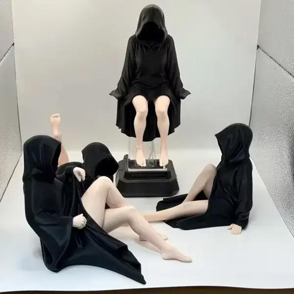 Statue gothique d'halloween mystérieuse 3D