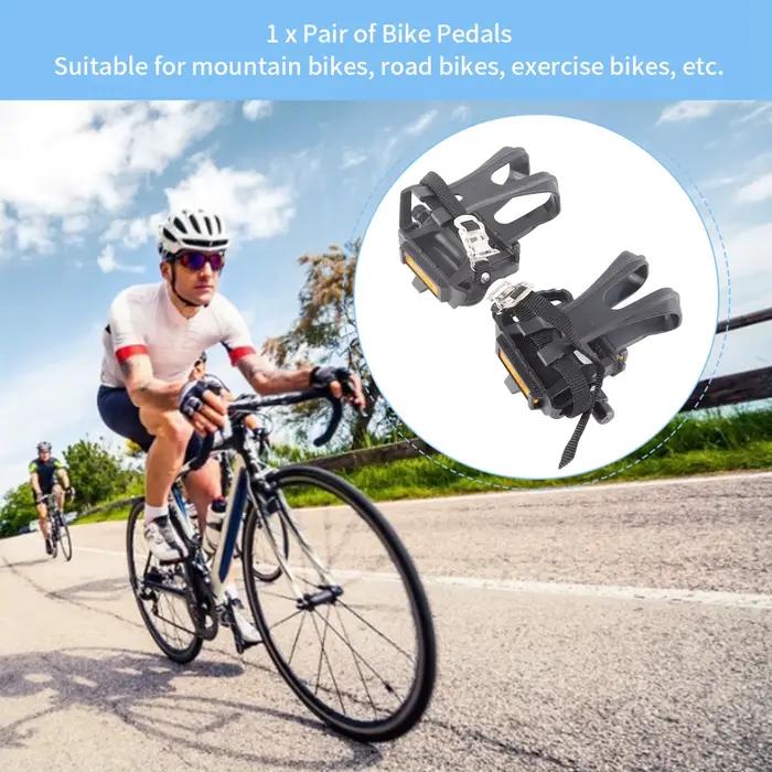 1 paire de pédales de cyclisme en Nylon, Clips d'orteils, sangles pour Fixie, accessoires de vélos de montagne, pédale de vélo