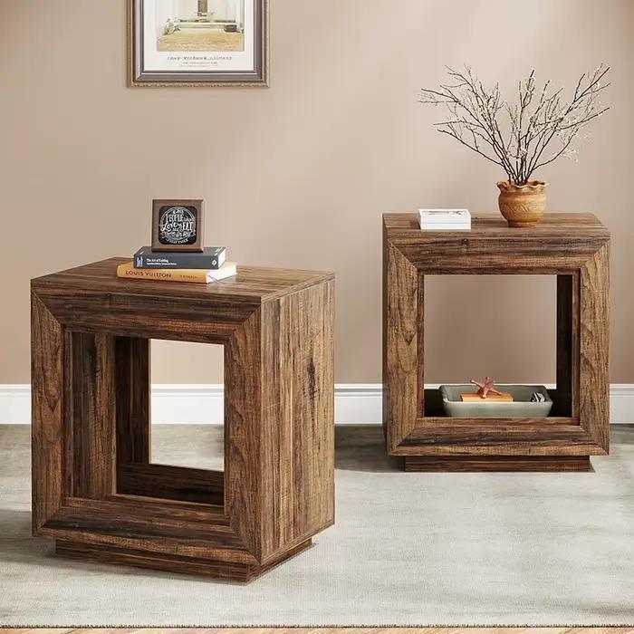 Table basse en bois, Table d'appoint moderne multifonction