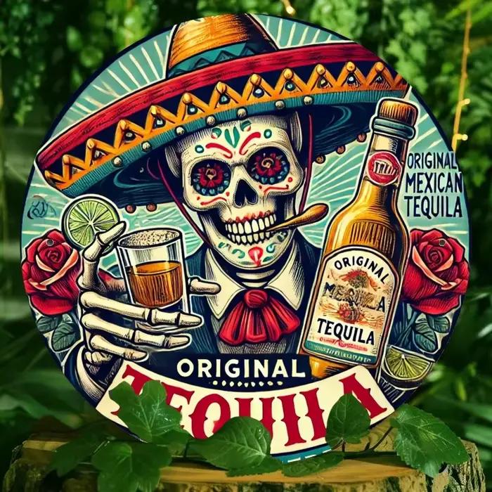 [1 logo décoratif Tequila] 1 logo décoratif Tequila de style Art déco