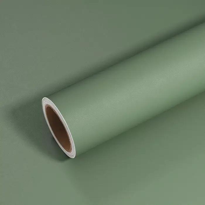Papier peint auto-adhésif vert sauge résistant à l'eau et à la moisissure pour cuisine et chambre à coucher moderne et durable