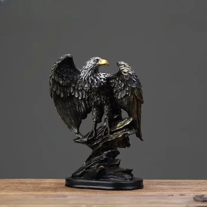 Statue d'aigle décorative en résine, figurine d'Auckland, décoration de bureau à domicile, symboles de la richesse, liberté, puissance, cadeau d'anniversaire, vacances