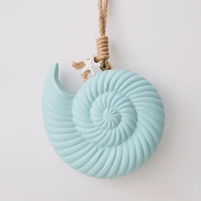 Décoration murale méditerranéenne pendentif coquille de bois étoile de mer tenture